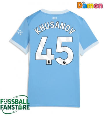 Manchester City Abdukodir Khusanov #45 Replik Heimtrikot Damen 2026-27 Kurzarm